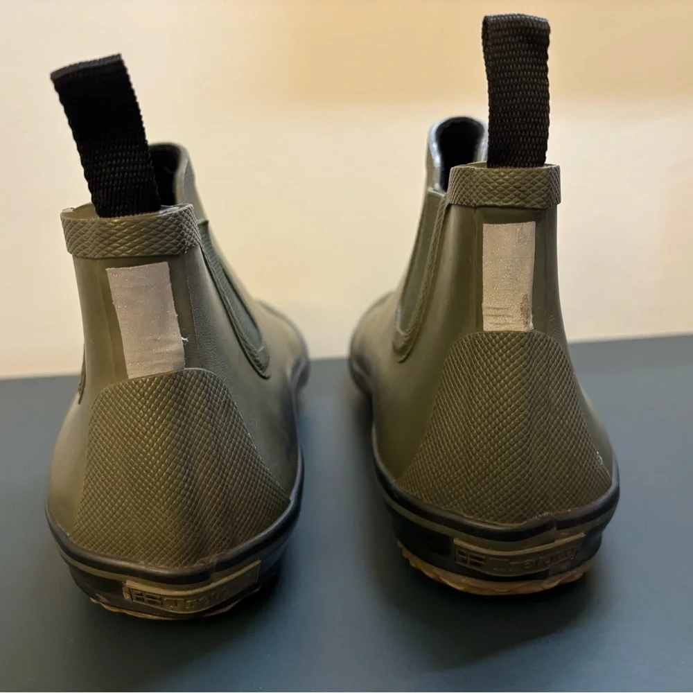 Tretorn Olive Green Low-Cut Waterproof Slip-On Boots EU 43 US Men’s 8.5